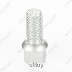 10x Round Tapered Wheel Nut M14x1, 5x27 For Audi 80 90 A4 Coupe Cabriolet