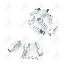 10x Wheel Bolts Screw Round Taper M14x1, 5x27 For Audi Coupé Convertible