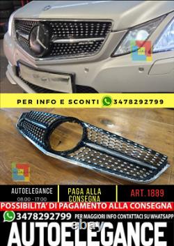 1889 Grille Class E W207 C207 A207 2009-2013 Coupe Cabrio AMG Look Black Diamond