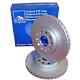 2 Ate Front Brake Discs For Audi 80 Coupe Cabriolet