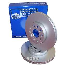 2 ATE Front Brake Discs for Audi 80 Coupe Cabriolet