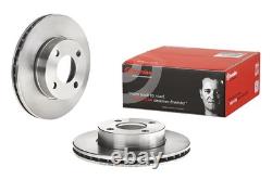 2 Front Axle Brake Discs for Audi 80 Cabriolet Coupe