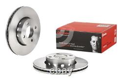 2 Front Axle Brake Discs for Audi 80 Cabriolet Coupé