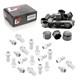 20x Wheel Bolt Cap Cover Set, Ball Seat, M14x1.5x27 For Audi Cabrio Coupe