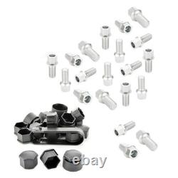 20X Wheel Bolt Cap Cover Set, Ball Seat, M14x1.5x27 for Audi Cabrio Coupe