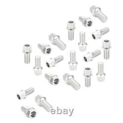 20X Wheel Bolts Set Ball Seat M14X1.5X27 for Audi Cabrio Coupe Quattro