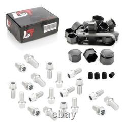 20x Wheel Bolt Caps Set, Ball M14x1.5x27 for Audi Cabrio Coupe 20x Wheel Bolt Caps Set, Ball M14x1.5x27 for Audi Cabrio Coupe