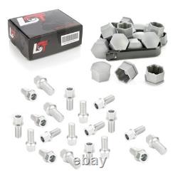 20x Wheel Bolts Ball Seat M14x1.5x27 Caps for Audi Cabrio Coupe Quattro