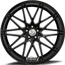 22 Black Alloy Wheels Zx4 For Audi A6 C7 A8 Q3 Q5 Q7 5x112 Tt Coupe Cabriolet