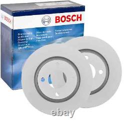 2X BOSCH Front Brake Discs Ø280mm for Audi 80 Coupe Cabriolet