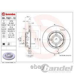 2X BREMBO 280mm Internally Vented Brake Discs for Audi 80 Cabriolet