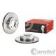 2x Brembo Ventilated Front Brake Discs 256mm For Audi 80 Cabriolet