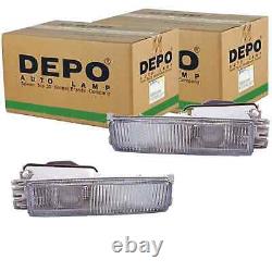 2X DEPO FOG LIGHT SET Compatible With AUDI 80 CABRIOLET COUPE