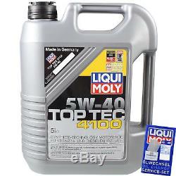 5 L Liqui Moly 5w-40 Engine Oil + Sct-filter Audi Cabriolet 8g7 B4 2.3 E Coupé