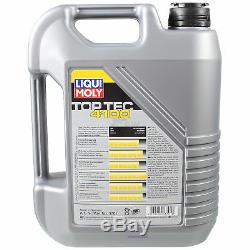 5 L Liqui Moly 5w-40 Engine Oil + Sct-filter Audi Cabriolet 8g7 B4 2.3 E Coupé