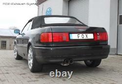 Ø63, 5mm Exhaust Sport Audi 80/90 89 B3 B4 Soda Coupé Cabriolet 2x76 Sharp