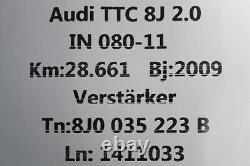 8J0035223B Amplifier Dsp Sound System 9VD Amps Audi Tt 8J Coupe Convertible