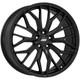 Aez Porto Black Wheel Rims For Audi S5 Cabrio Coupe Sportback 8.00x20 5x