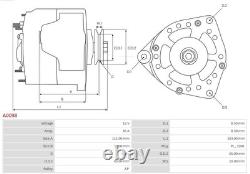AS-PL Alternator Dynamo A0098 for VW GOLF I Cabriolet (155) GOLF I (17) 5.00mm