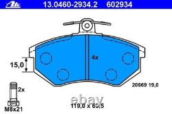 ATE 280mm brake discs + front brake pads for Audi 80 B4 Saloon Cabriolet Coupé