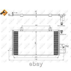 Air Conditioning Capacitor Nrf For Audi 80 8c B4 Cabriolet 8g7