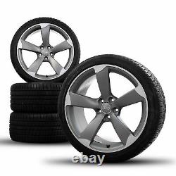 Audi 19 Inches Rotor Wheels A5 S5 8t 8f Tires Winter Wheels Winter Cabriolet Cut