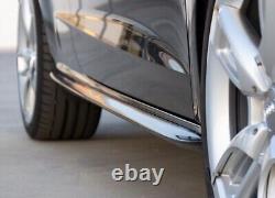 Audi A5 07-15 Cabrio Coupe Lower Door Sill Sline Look Glossy Black