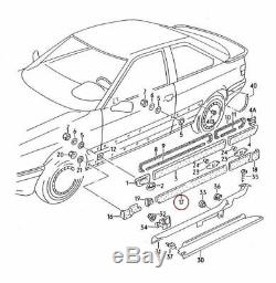 Audi Cabriolet Coupe 92-00 89-96 New Real Right + Left Doors Down