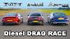 Bmw 840d Vs Mercedes E400d Vs Audi A8 50 Tdi Diesel Drag Race