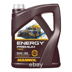BOSCH Inspection Package 5 L MANNOL Energy Premium 5W-30 Audi Cabriolet 2.6