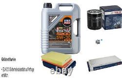 BOSCH Inspection Set 5 High L LIQUI MOLY Tec 4200 5W-30 for Audi Cabriolet 2.6