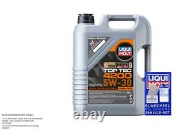 BOSCH Inspection Set 5 High L LIQUI MOLY Tec 4200 5W-30 for Audi Cabriolet 2.6