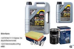 BOSCH Inspection Set 6L Liqui Moly Top Tec 4100 5W-40 for Audi VW Cabriolet