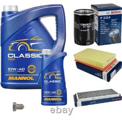 BOSCH Inspection Set 6L MANNOL Classic 10W-40 for Audi Cabriolet 2.6 2.0 E BOSCH Inspection Set 6L MANNOL Classic 10W-40 for Audi Cabriolet 2.6 2.0 E
