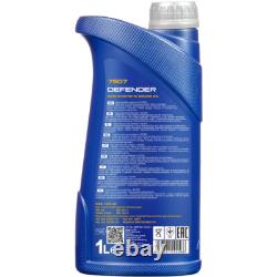 BOSCH Inspection Set 6L MANNOL Defender 10W-40 For Audi Cabriolet 2.6 2.0 E