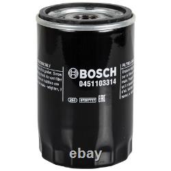 BOSCH Inspection Set 6L MANNOL Defender 10W-40 For Audi Cabriolet 2.6 2.0 E