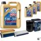Bosch Inspection Set 8 L Liqui Moly Longlife 3 5w-30 For Audi Cabriolet 2.3 E
