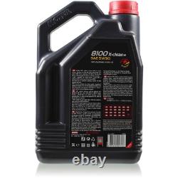 BOSCH Oil Filter 7L Motul 8100 X-Clean+ 5W-30 for Audi Cabriolet 2.6 2.8 A6
