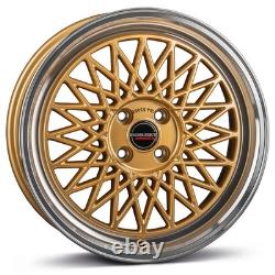 Borbet B 7.0x17 ET38 4x108 GOLDP Wheels for Audi 80 80 Avant 80 Cabrio 80 Coupe