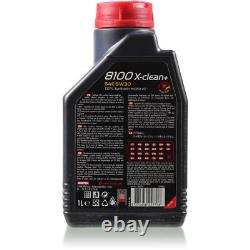 Bosch Inspection Kit Set 7L Motul 8100 X-Clean + 5W-30 for Audi Cabriolet