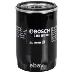 Bosch Inspection Set 5 L Mannol Diesel TDI 5W-30 for Audi Cabriolet 2.6 1.8