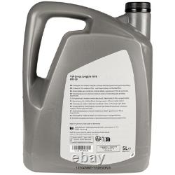 Bosch Oil Filter 5 L VW engine 0W-30 Longlife III Fe for Golf I Cabriolet