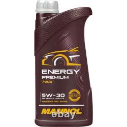 Bosch Package for Inspection 7, L Mannol Energy Premium 5W-30 Audi Cabriolet 2.3