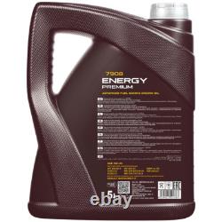 Bosch Package for Inspection 7, L Mannol Energy Premium 5W-30 Audi Cabriolet 2.3