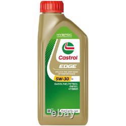 Castrol EDGE TITANIUM 5W-30 LL Oil Filter 9L for Audi Cabriolet 2.6 2.8