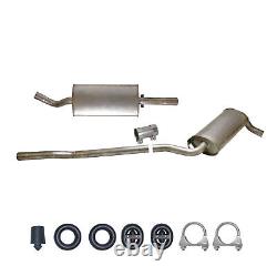 Central+rear exhaust muffler for Audi Coupe, 80 2.0 1.6 1.8 1.8E 1.8S.