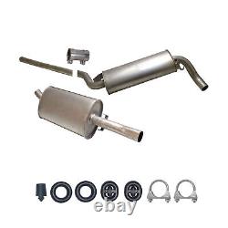 Central+rear exhaust muffler for Audi Coupe, 80 2.0 1.6 1.8 1.8E 1.8S.