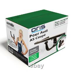 Complete Coupling For Audi A5 Coupé 16- Amovible Oris + Cable U. 7 Top Pins