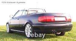 Complete Exhaust System for Audi 80/90 89 B3 B4 Welded Coupe Cabriolet 2x76 Round Strong