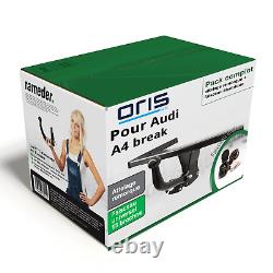 Complete towbar for Audi A4 Avant 01- with Oris swan neck + 13-pin cable